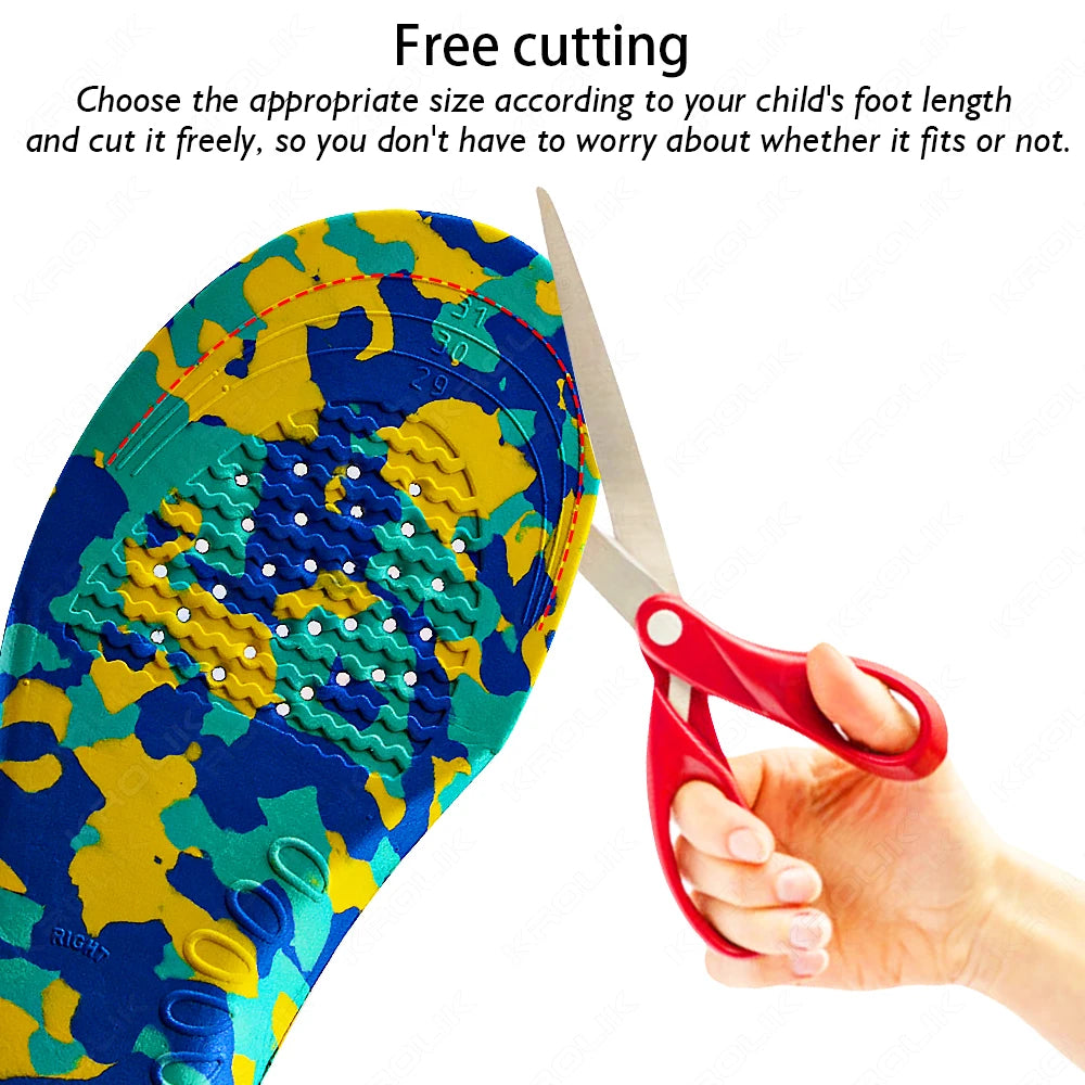 Kids Orthopedic Insoles For Plantar Fasciitis Insoles Shoes Comfortable for Feet Arch Support Shoe Pad Flat Foot Care Shoe Soles