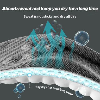 Memory Foam Massage Sport Breathable Insoles for Shoes Sole Cushion Running Shock-Absorbant Deodorization Soft Pad