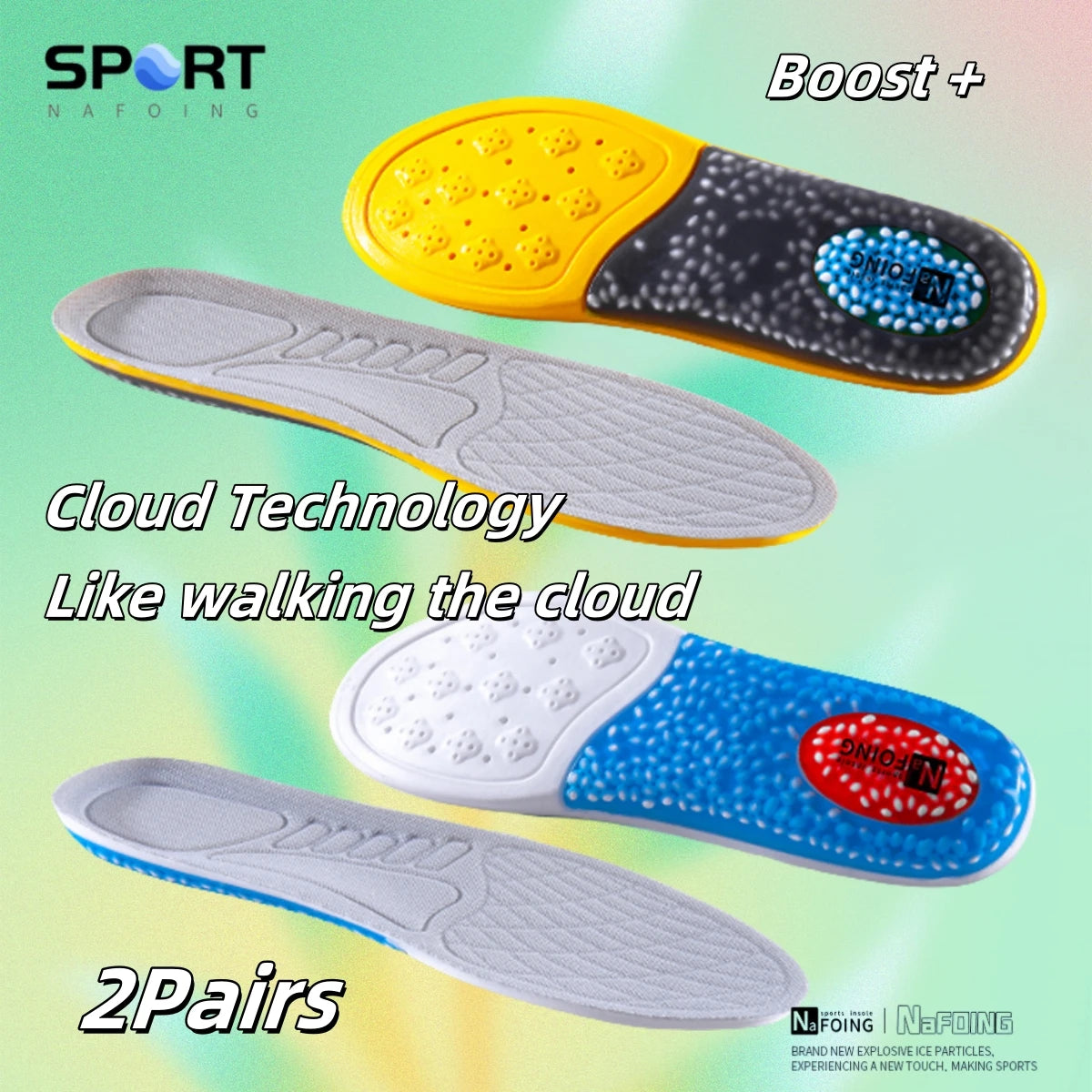 Sport Insoles Arch Support Breathable Technology Design Shock Absorption Shoes Pad Outdoor Running Rzoom Air Cushion Insole