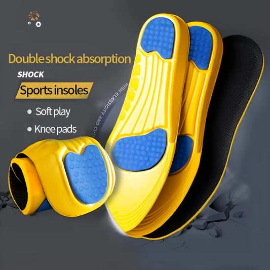1 Pair Shock Absorption Comfortable Memory Foam Sport Insoles for Men Women Shoe Inserts Pad Soft Breathable Sneakers Running