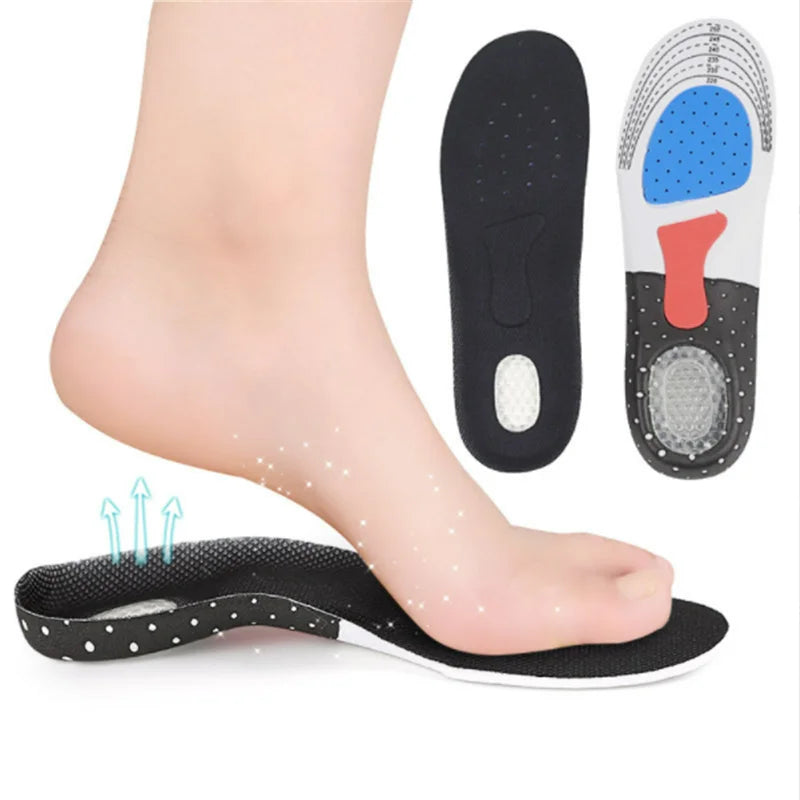 Silicone GEL Sport Insoles For Women Men Sneakers Orthopedic Arch Support Shoe Pad Insole Plantar Fasciitis Inserts Sole