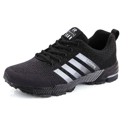 Sneakers Fashion Breathable Mesh Comfortable Black Sports Shoes