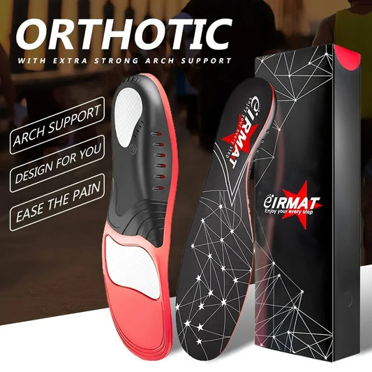 1 Pair Premium Insoles for Feet PU Gel Shock Absorption Breathable Comfortable Lightweight Sweat Absorbing Shoes Pads, For Spo