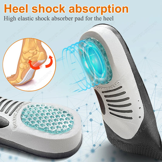 1 Pair Plantar Fasciitis Orthotic Shoe Inserts Arch Support Gel Comfort Shoe Insoles Athletic Running Insoles For Women And Men