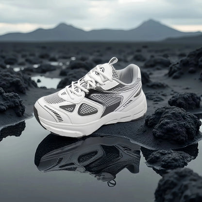 Women's Luxary Chunky Sneakers 2025 trend Fashion Mesh Breathable Shoes for Men Sports Running Casual Ladies Fitness Vulcanize