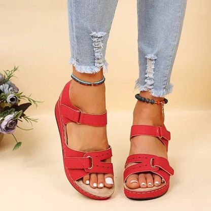 2024 New Sandals Shoes Women Soft Women's Sandals Slip on Open Toe Walking Shoes Slipper Party Footwear Female Zapatillas Muje