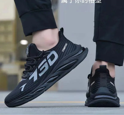 Men's casual light mesh sports shoes summer breathable cool running shoes fashion soft sole comfortable non slip male's sneakers