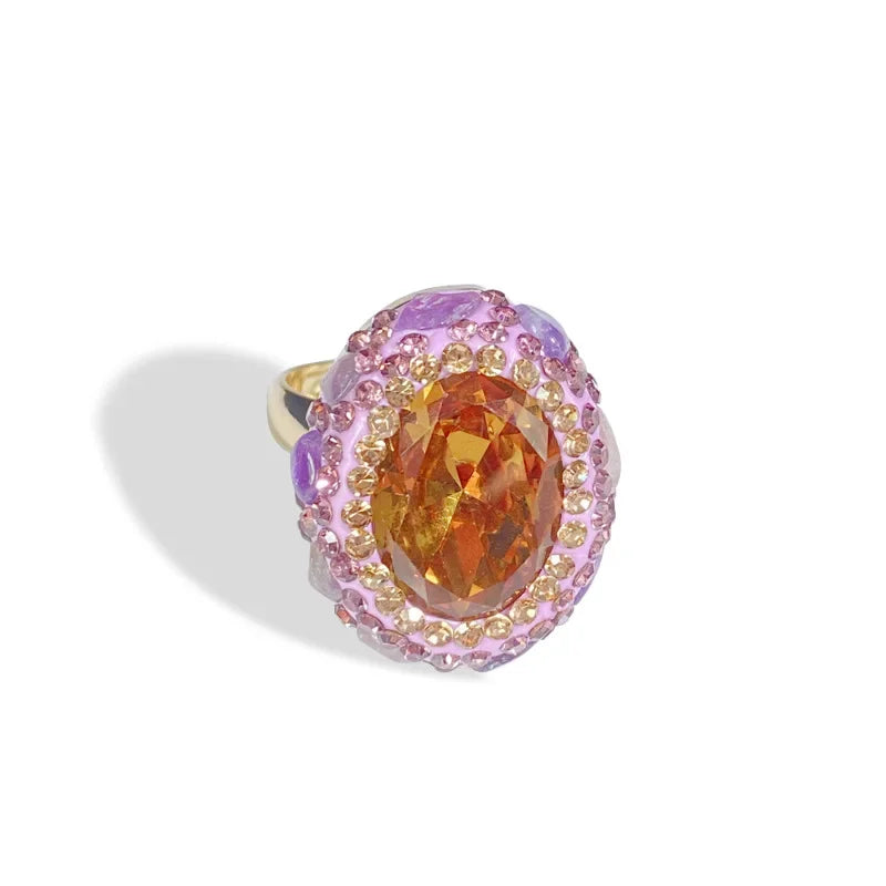 Color Changing Stone Zultainite Natural Tourmaline Edging Finger Rings for Women Sudan Crystal Peacock Green Design Jewelry