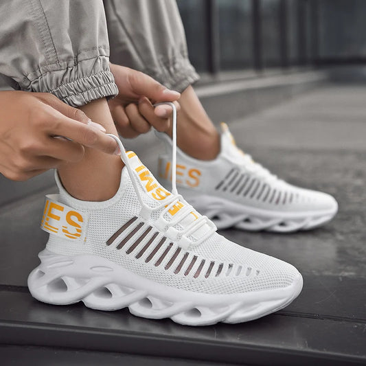 Men's Shoes Comfortable Sneakers Breathable Sneaker Shoes For Women Mesh Tennis Shoes Outdoor Unisex Air Waling Casual Shoes