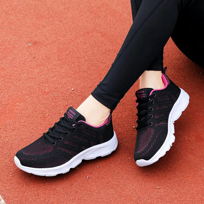 New Sneakers Women Casual Shoes Fashion Breathable Walking Mesh Flat Shoes Women Tenis Feminino White Ladies sports Shoes