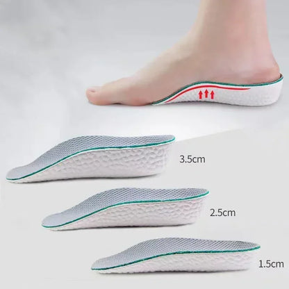 Height Increase Insoles for Men Women Shoes Flat Feet Arch Support Orthopedic Insoles Sneakers Heel Lift Memory Foam Shoe Pads