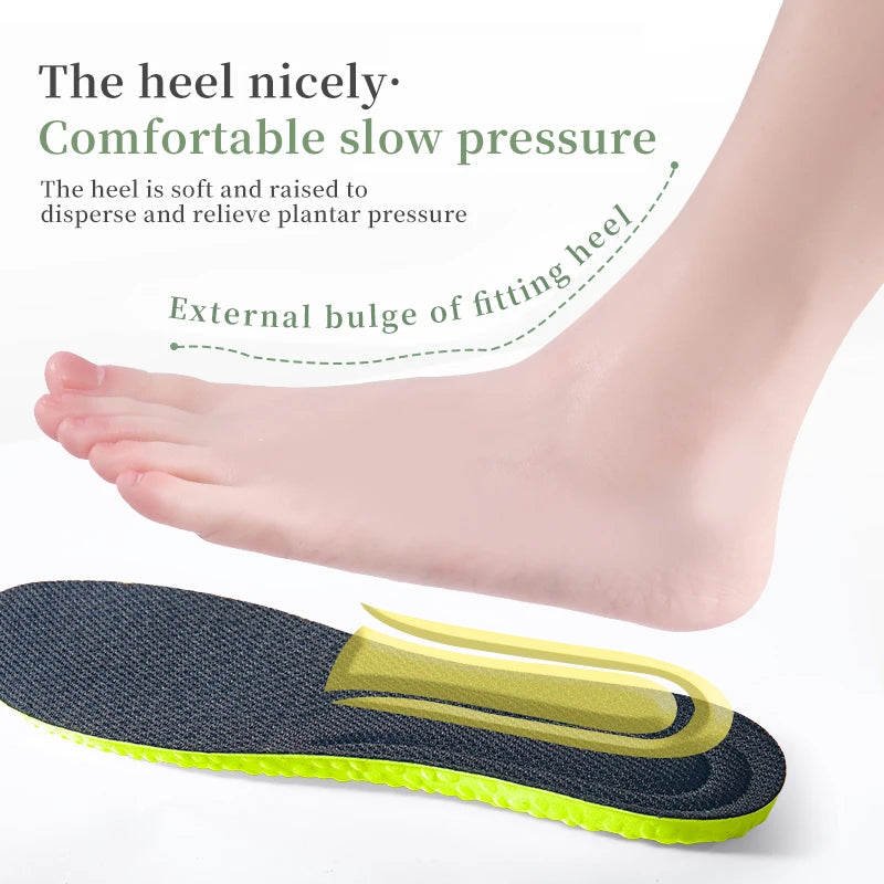 1Pair Sports Shoes Insole Comfortable Plantar Fasciitis Insoles for Feet Men Women Orthopedic Shoe Sole Running Accessories