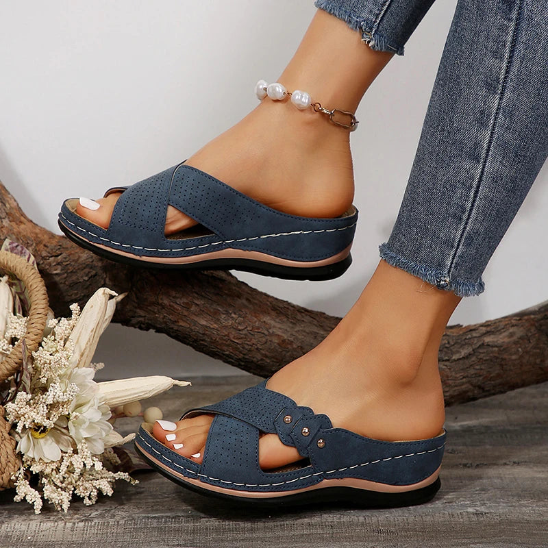 Shoes Sandals Women Summer Open Toe Sandals Woman Casual Women's Sandals Plus Size Ladies Shoes Slip On Female Footwear Slipper