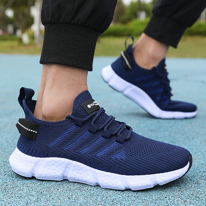 New Summer Soft Soled Running Shoes Men Mesh Breathable Casual Shoes Comfortable Fashionable Versatile Outdoor Exercise Shoes