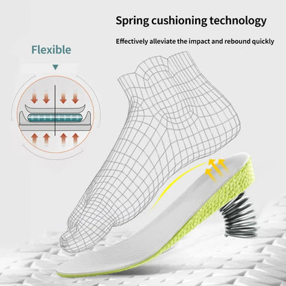 1Pair Sports Shock Absorption Insole for Feet Height Increase Templates Men Women Shoes Insoles 1.5cm/2.5cm/3.5cm Growing Sole