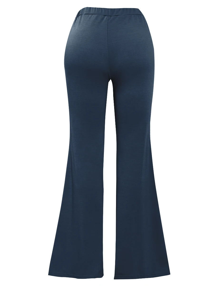 LW Plus Size trousers High Waist Flared Stretchy Pants skinny casual women's pants large size women's yoga pants trousers