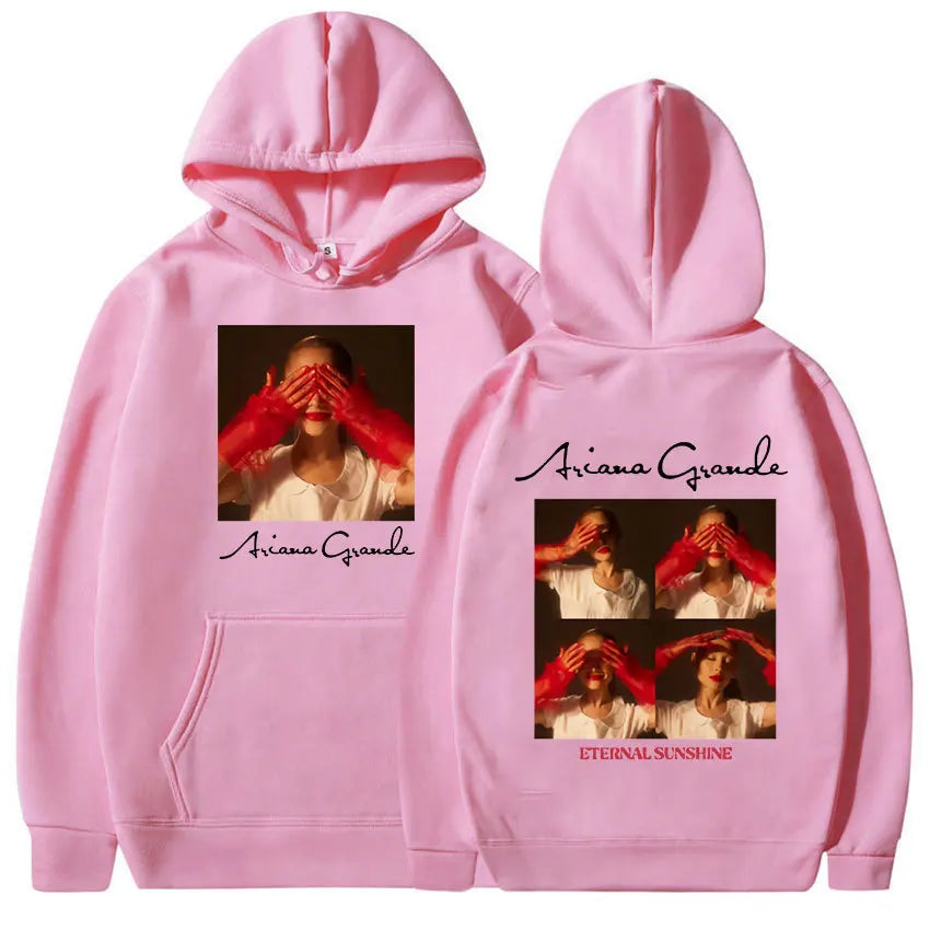 Ariana Grande Eternal Sunshine Album Harajuku Print Autumn and Winter Comfortable Soft Men's Casual Fashion Street Fleece Hoodie