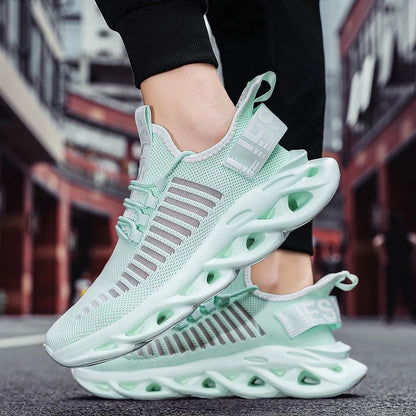 YRZL Men Shoes Sport Comfortable Sneakers Breathable Couple Running Shoes Women Tenis Sports Shoe White Walking Man Sneakers