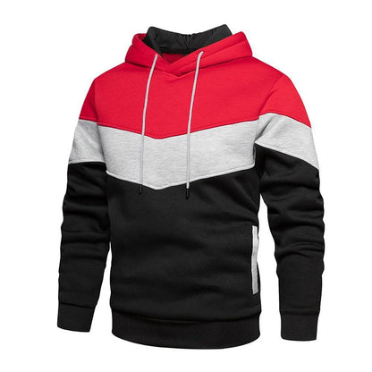 Fall/Winter Men's Fashionable Long-Sleeve Sports Hoodie with Zipper - Slim Fit Active Wear