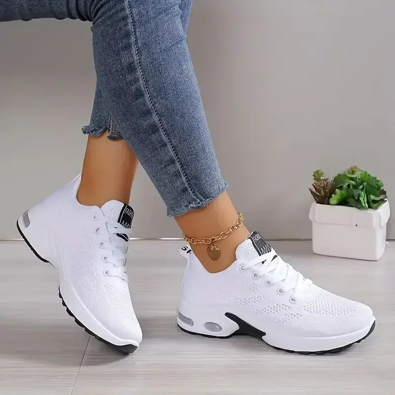 Mesh Lightweight Casual Platform Sports Shoes