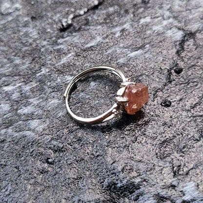 Raw Irregular Amethysts Ring For Women Reiki Healing Crystal Natural Tourmaline Stone Rings Adjustable Jewellry Medition Gifts
