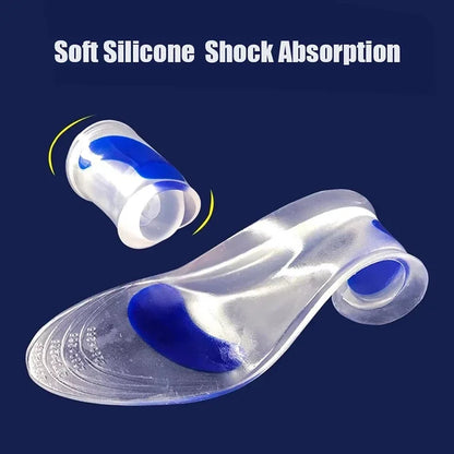 Silicon Orthopedic Insoles Gel Medical Insoles for Shoes Men Women Flat Foot Arch Support for Plantar Fasciitis Relief Shoe Pad