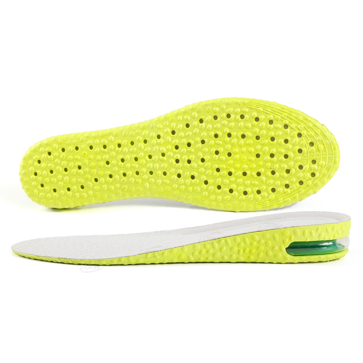 【Xxin】1.5/2.5/3cm Height Increase Insoles  Air Cushion Shock Absorption Shoe Cushion Pad Men Women Soft Breathable Insole