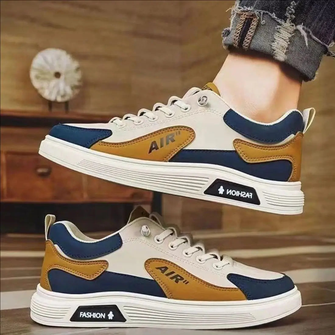 2025 Summer and Autumn New Men's Shoes Leather Low cut Fashion Running Sports Men's Shoes Casual Fashion Running Shoes