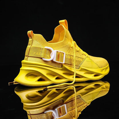 Fashion Men Sneakers Mesh Casual Shoes Lace-up Men Shoes Lightweight Vulcanize Shoes Walking Sneakers Zapatillas Hombre