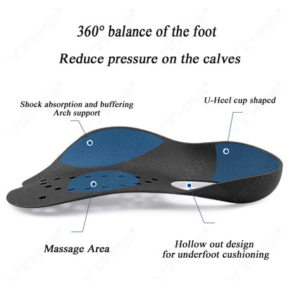 Arch Support Plantar Fasciitis Shoes Orthotics Pad UnisexXO-Legs Flatfoot Orthotics Large Size Insole For Flat Foot O-shaped Leg