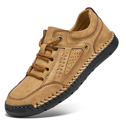 Official Website Hot Selling Men's Leather Casual Shoes Wear-resistant Soles Oxford Shoes Fashionable Men's Workwear Shoes