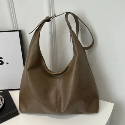 Fashion Leather Tote Bag for Women 2025 Trend Female Simple Large High Capacity Shoulder Bag Women Handbags Messenger Bags