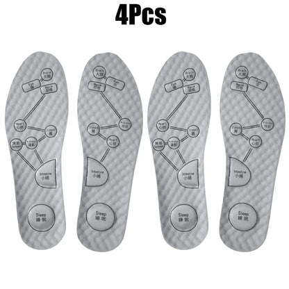 Wormwood Insoles Foot Acupressure Insole Men Women Soft Breathable Sports Pads Soft Sweat-absorbing Deodorant Running Insoles