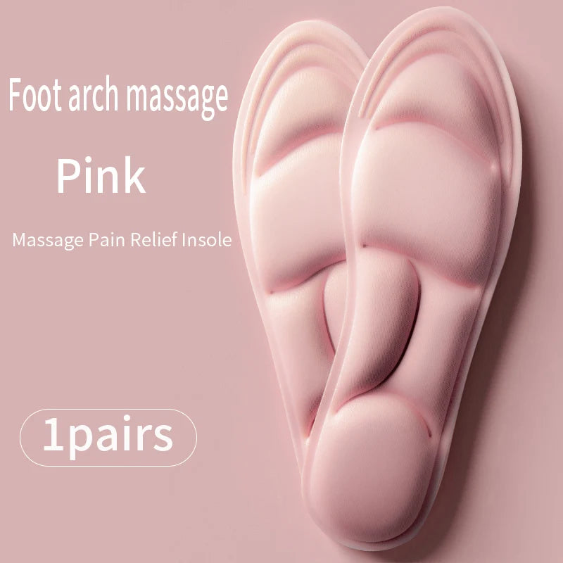 1Pair 5D Shoes Insoles for Feet Men Woman Running Sports Insole Arch Support Plantar Fasciitis Shoe Pads Memory Foam Shoe Sole
