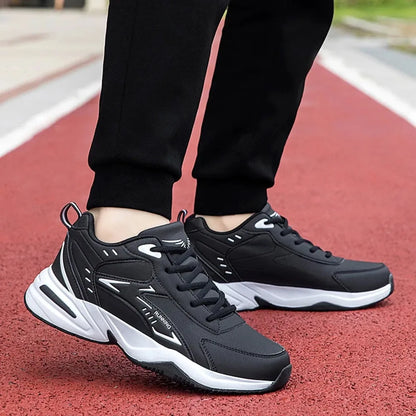 Classic White Clunky Sneaker for Men Comfortable Non-Slip Men's Running Shoes Breathable Casual Sneakers Men Large Size 39-48