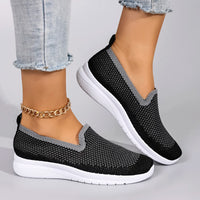 breathable mesh flat shoes