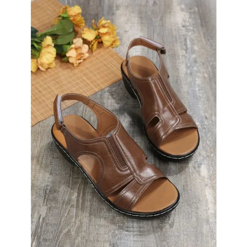 Summer Women Wedge Shoes Orthopedic Sandals Comfort Ladies Shoes Sandalias De Mujer Plus Size Lightweight Beach Sandals