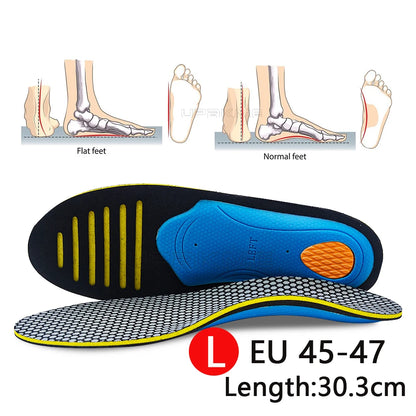 VTHRA High Quality EVA Orthotics Insoles For Flat Feet 3D Arch Support Orthopedic Shoes Sole Insoles For Men And Women Shoe Pads