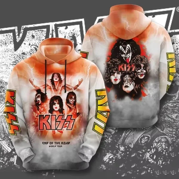 Rock Kiss Band 3d Print Hoodie Men Women Fashion Hoodies Sweatshirt Album Coats Women Sweats Men Hoodies Rock Clothes Tracksuit