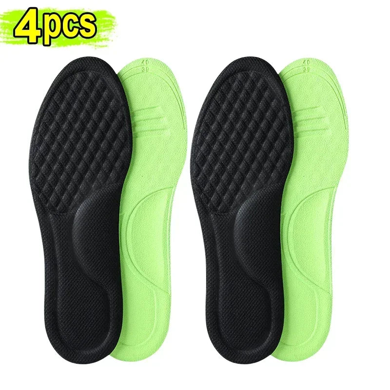 Unisex Soft Memory Foam Orthopedic Insoles Deodorizing Insole for Shoes Sports Absorbs Sweat Soft Antibacterial Shoe Accessories