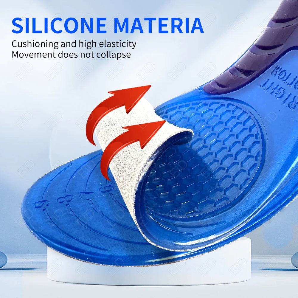 Gel Insole Silicone Orthopedic Foot Care For feet Shoes Sole Sport Insole Shock Absorption Pads Arch Orthotic Pad Insole Unisex