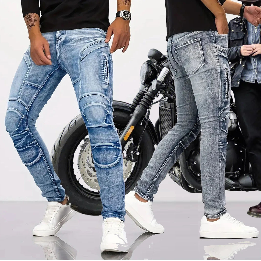 2025 New Motorcycle Jeans Pantalones Motocicleta Hombre Featherbed Jeans Standard Version Car Ride Trousers Pant Summer Riding