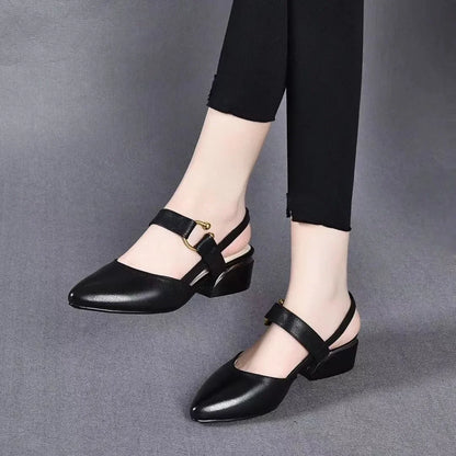 Women Light Weight Yellow Open Toe Comfort Spring Summer High Heel Shoes Lady Elegant Black Sandals for Home & Beach E1105