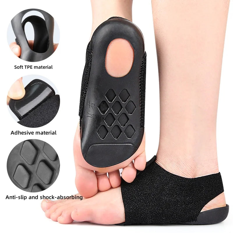 Orthotic Arch Support Shoe Inserts for Flat Feet Arch Insole Walking Pad Shock-absorbing for Feet Cushioned Care Insoles Unisex
