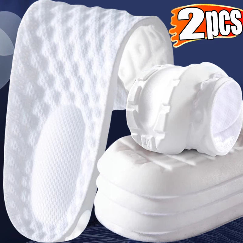 Latex Memory Foam Insoles for Sports Soft Foot Support Shoe Pads High Elastic Orthopedic Sport Insole Feet Care Insert Cushion