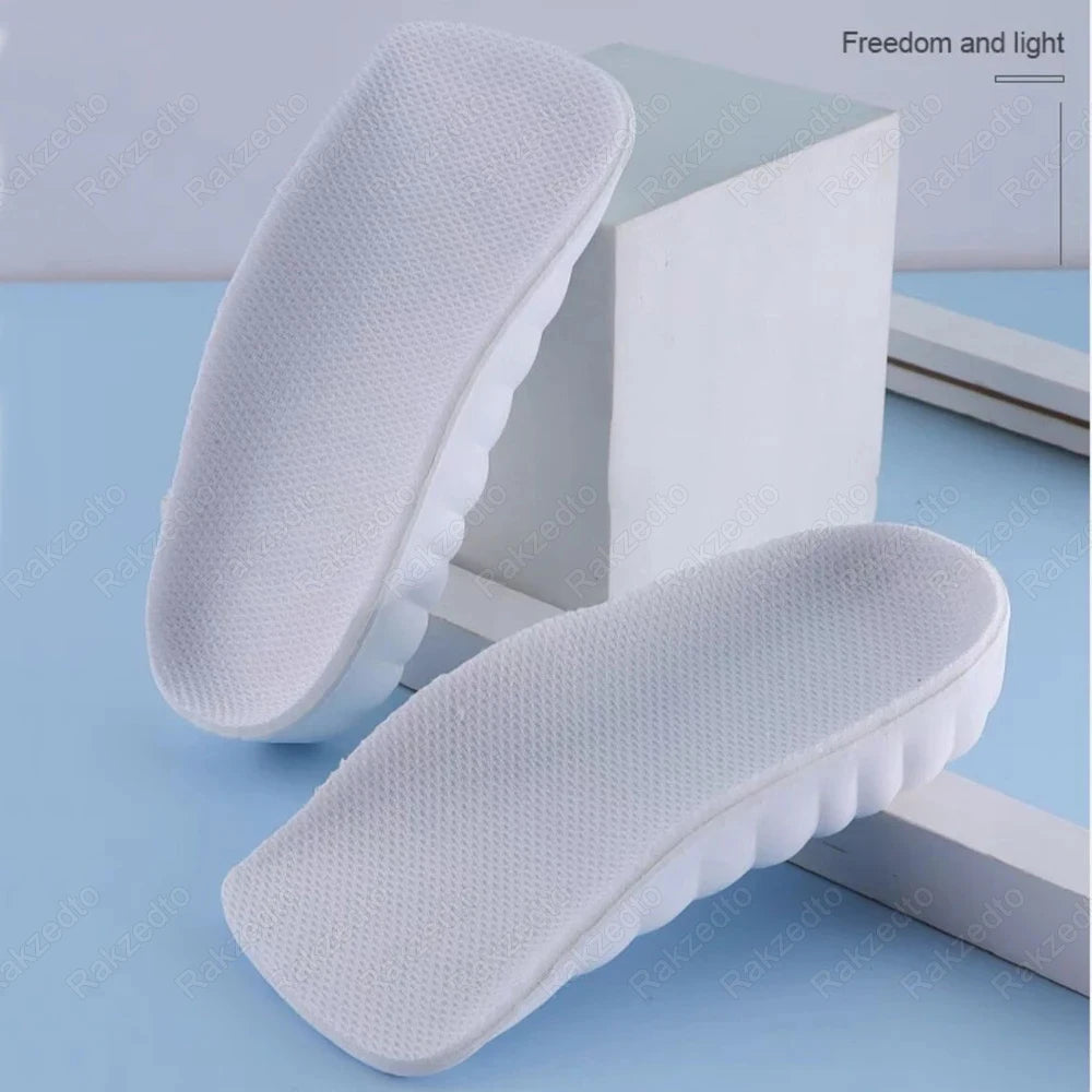 EVA Memory Foam Insoles Height Increase for Man Woman Shoes Heel Lift Inserts for Sneakers Comfort Sole With Arch Support Insole