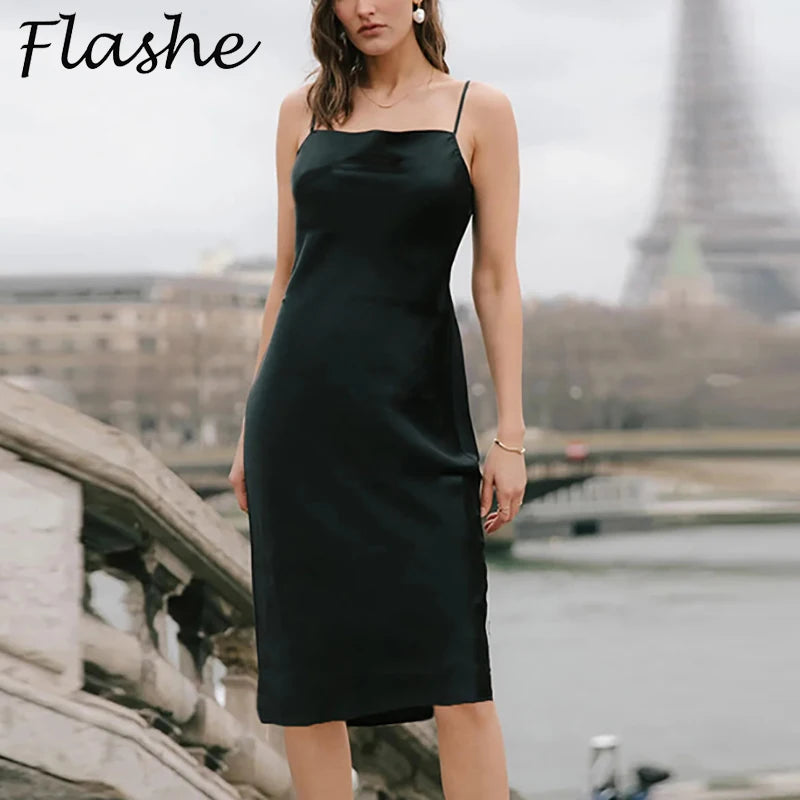 Sexy Dress Black Sleeveless Party Dress Women Summer Solid Color Empire Waist Evening Dresses For Women Vestidos