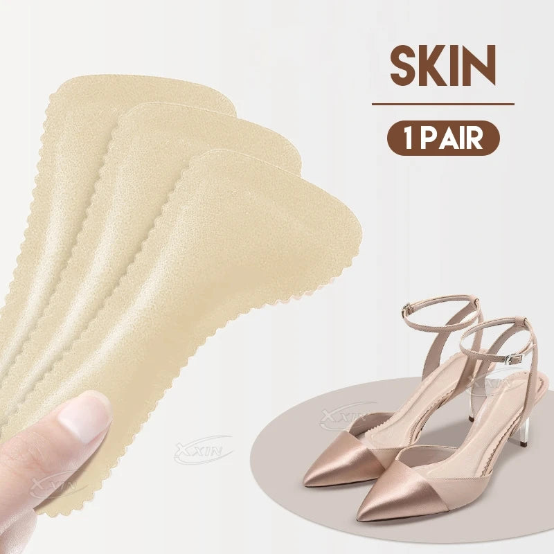 【Xxin】1pair/2pair Sandal Insoles Women absorbent High Heels Insoles  Women Insole Non-slip Latex Insoles For Shoes size35-40