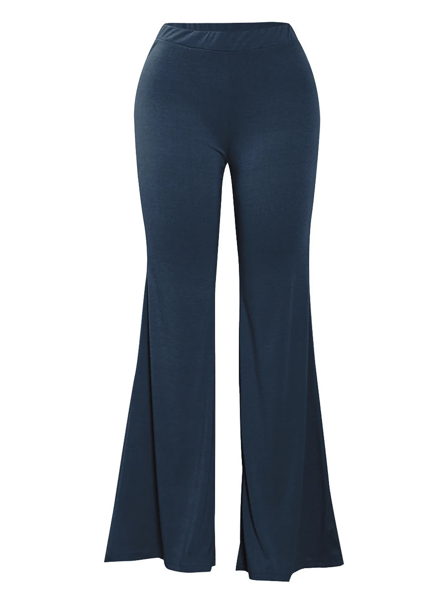 LW Plus Size trousers High Waist Flared Stretchy Pants skinny casual women's pants large size women's yoga pants trousers