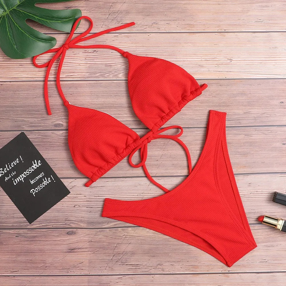 Monochrome Women's Sexy Bikini Women's Swimwear Beach Bikini Beach Suit Bathrobe Swimwear